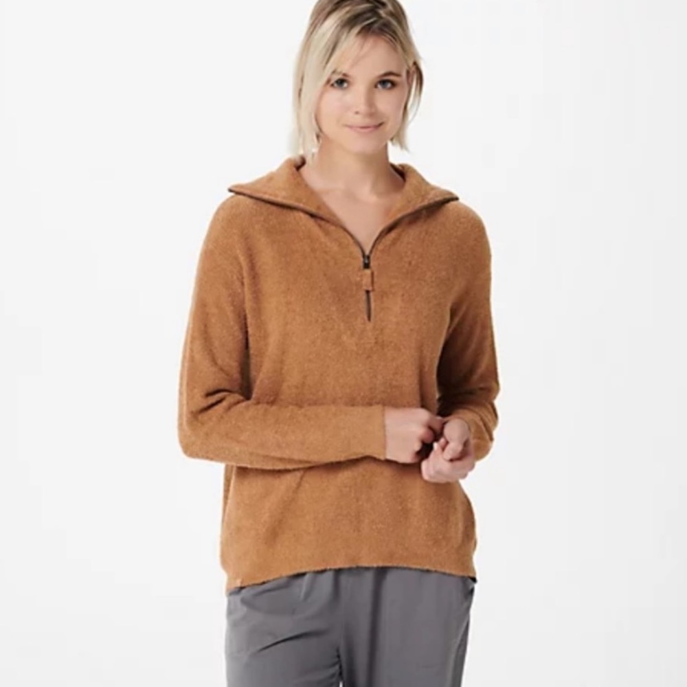 Barefoot Dreams Cozychic Lite Half Zip Hi-Low Pullover